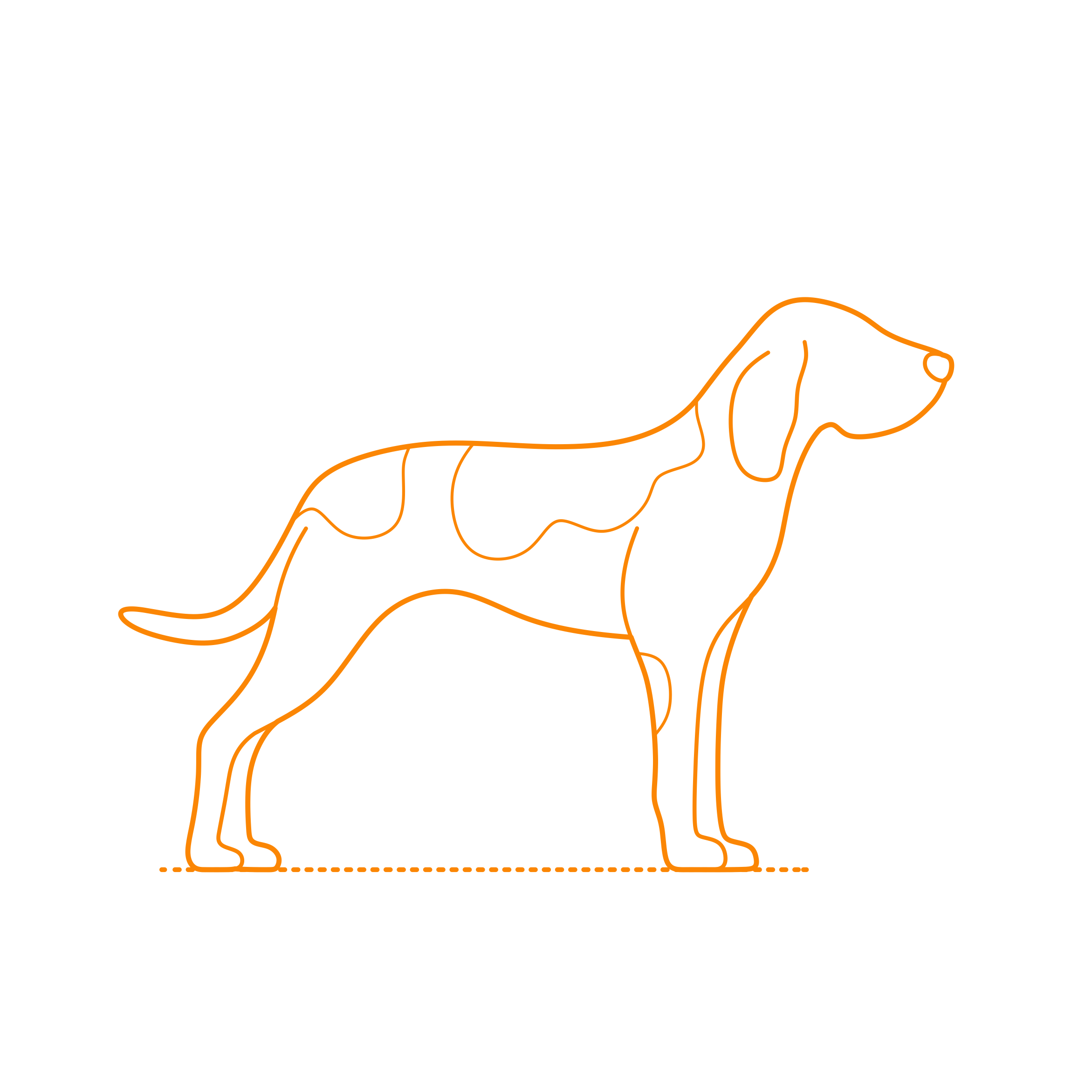 Animals Dogs American English Coonhound Svg Line Art Free Vectors